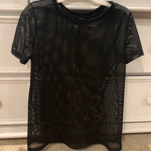Fishnet see through t shirt